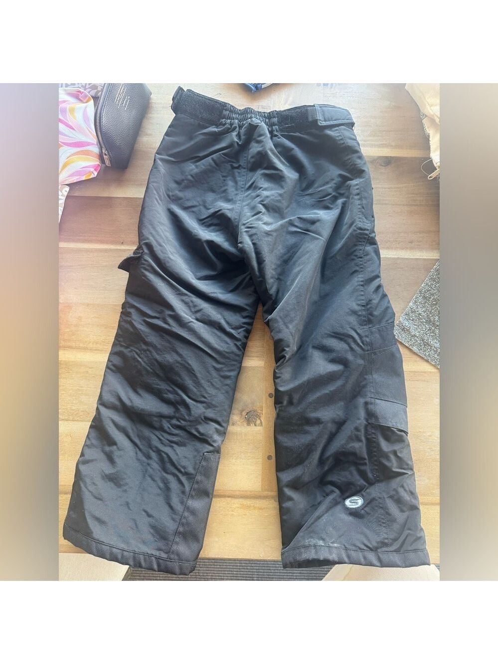 Childrens Black Ski Snow Pants - Picture 5 of 6